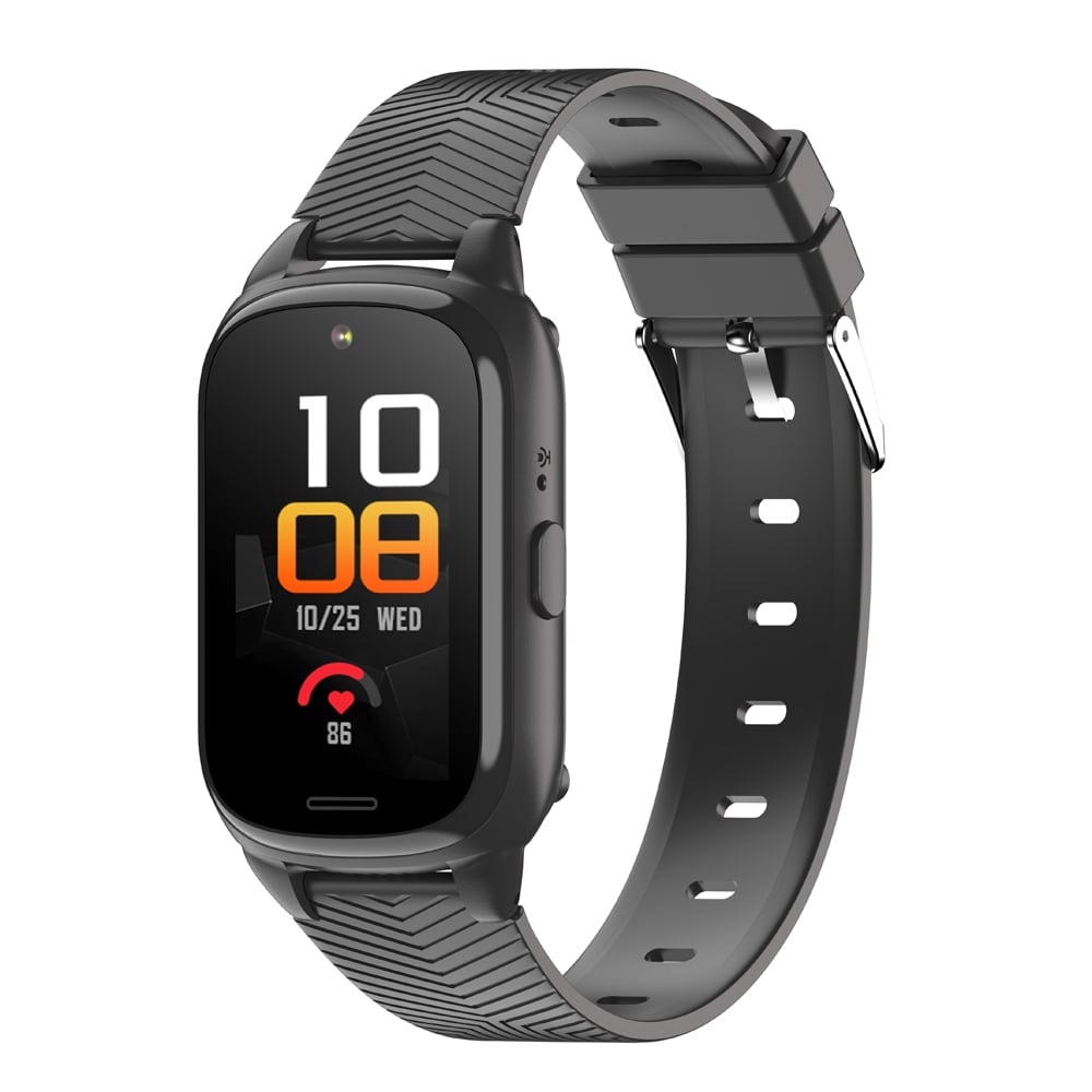 Forever SIVA ST-100 smartwatch med 4G eSIM og sundhedsfunktioner - Sort