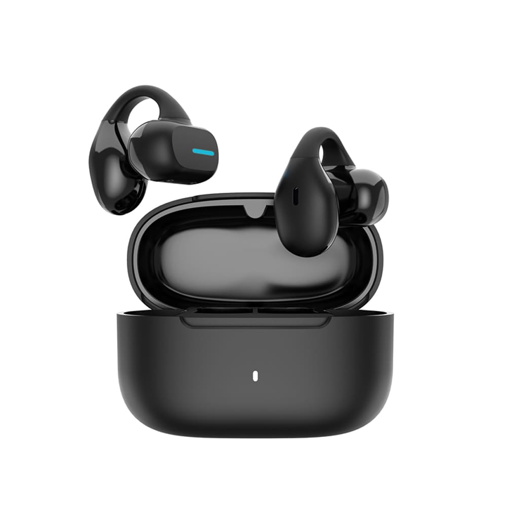 WIWU Openbuds headset med ENC og lang batterilevetid - Sort