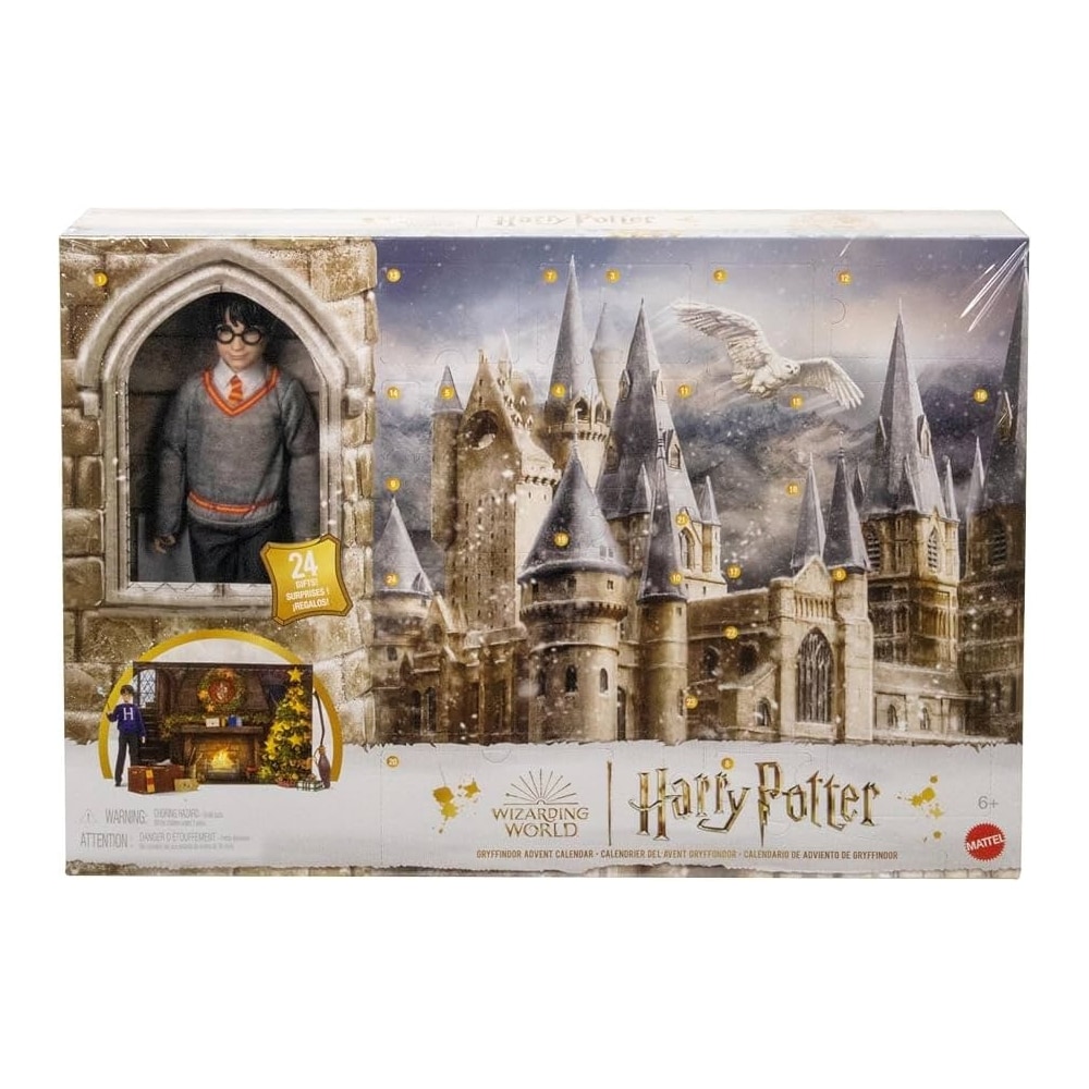 Harry Potter Hogwarts Gryffindor-adventskalender med dukke og tilbehør