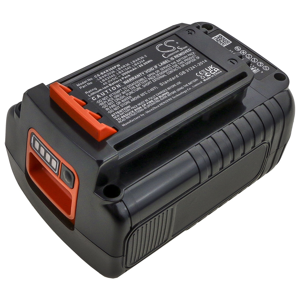 Batteri LBX1540 til Black + Decker 40V motorsave og haveredskaber