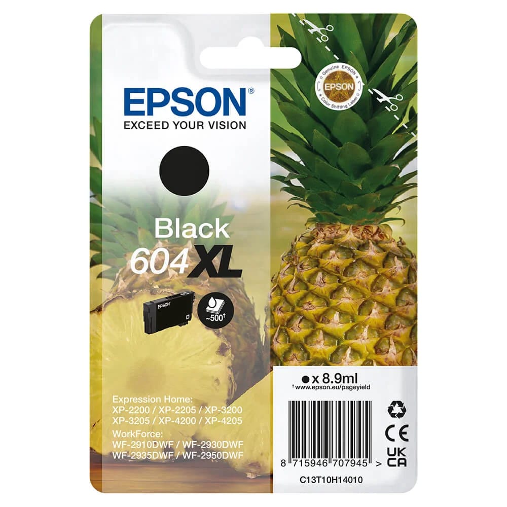 Epson 604XL blækpatron C13T10H14010 - Svart