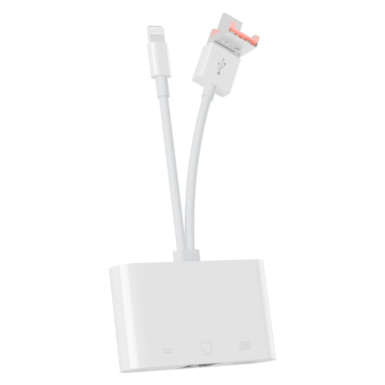 Ethernet-adapter med USB-C, Lightning og USB - Plug and play med høj hastighed