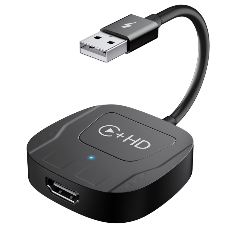 Lydadapter til Android Auto med USB- og HDMI-forbindelse til trådløs CarPlay