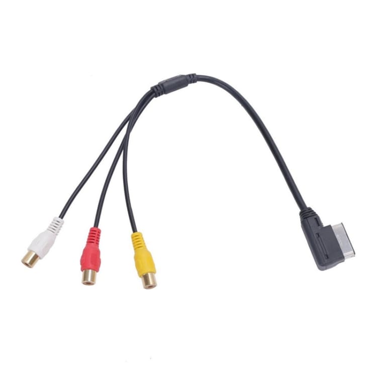 Indgangskabel 3 RCA til Audi A6L / A8 / A5 / Q5 / Q7 / A1