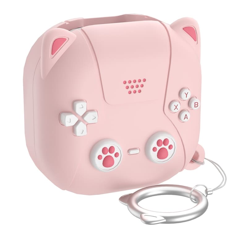 Silikone cover til Samsung Galaxy Buds 2 / Live / Pro / 2 Pro / FE Søde katte - Pink