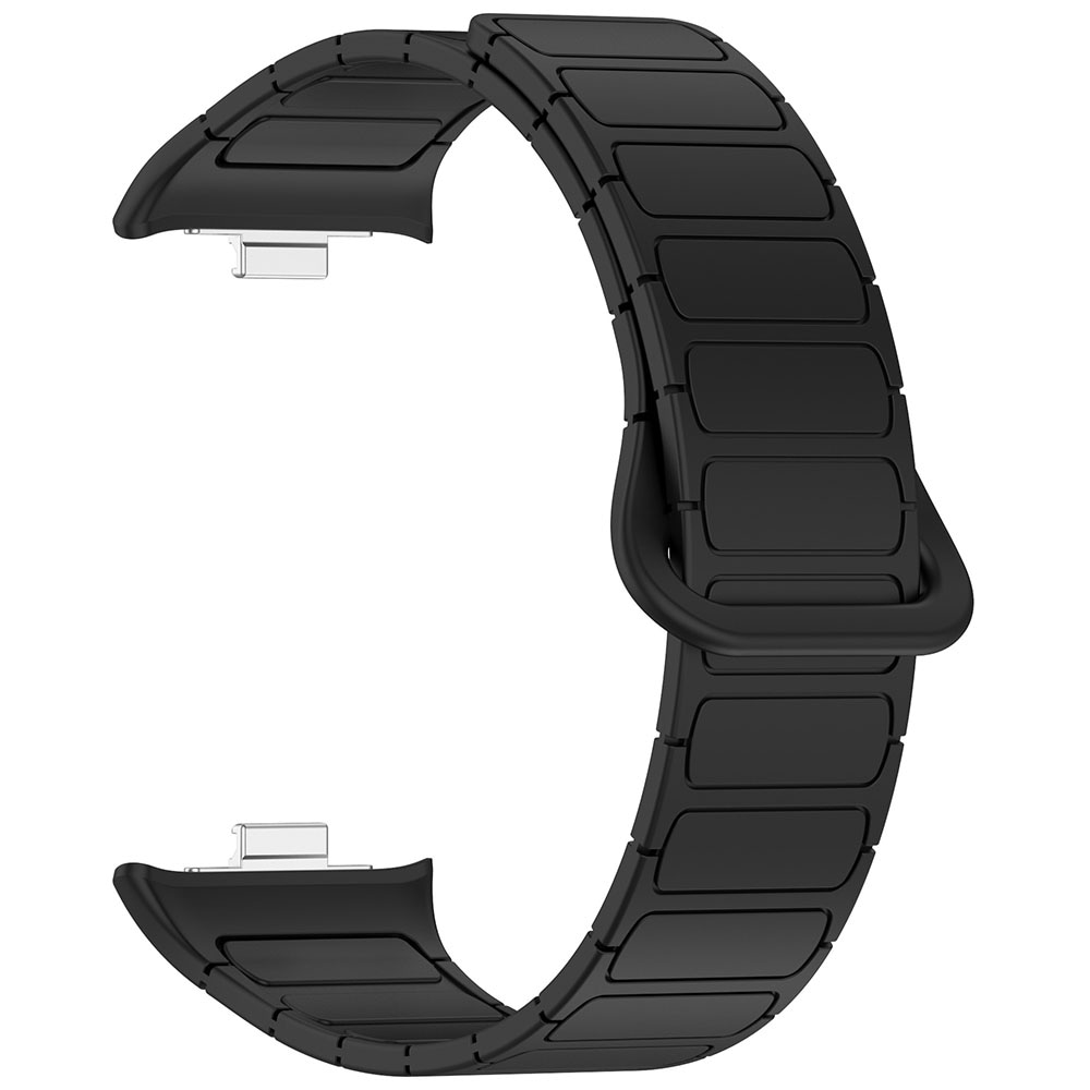 Silikonearmbånd med magnet til Xiamoi Redmi Watch 4 / Watch Band 8 Pro / 9 Pro - Svart