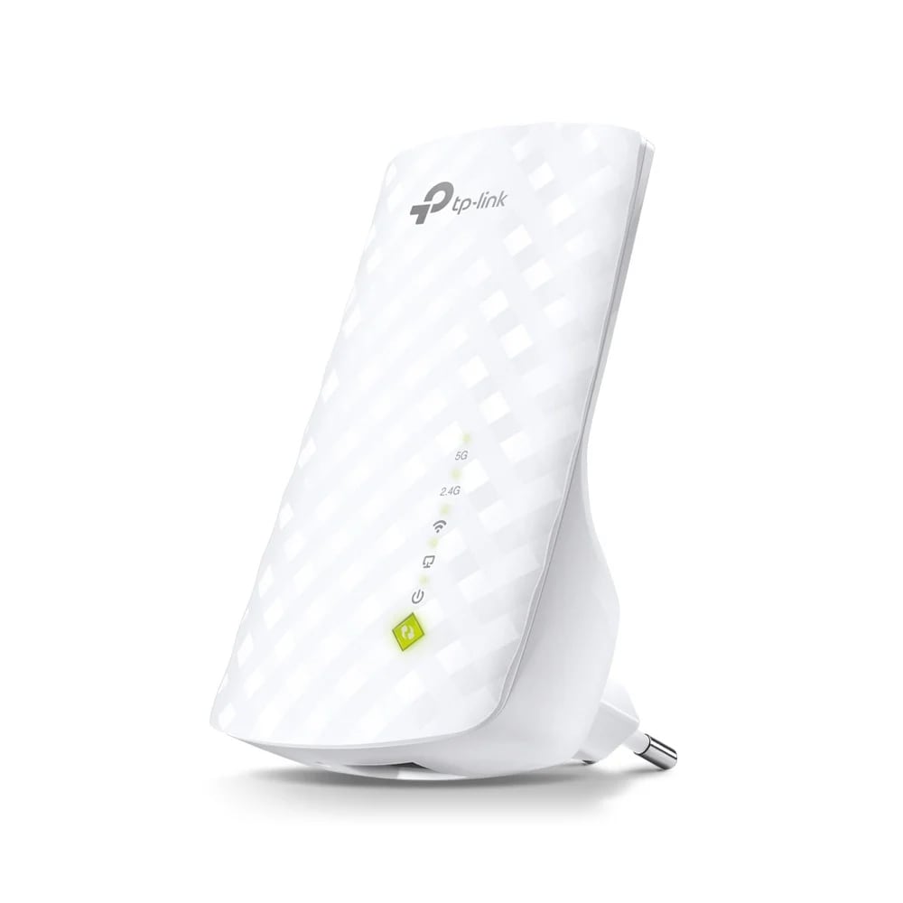 TP-Link RE200 WiFi Range Extender med Dual-Band og Ethernet-port