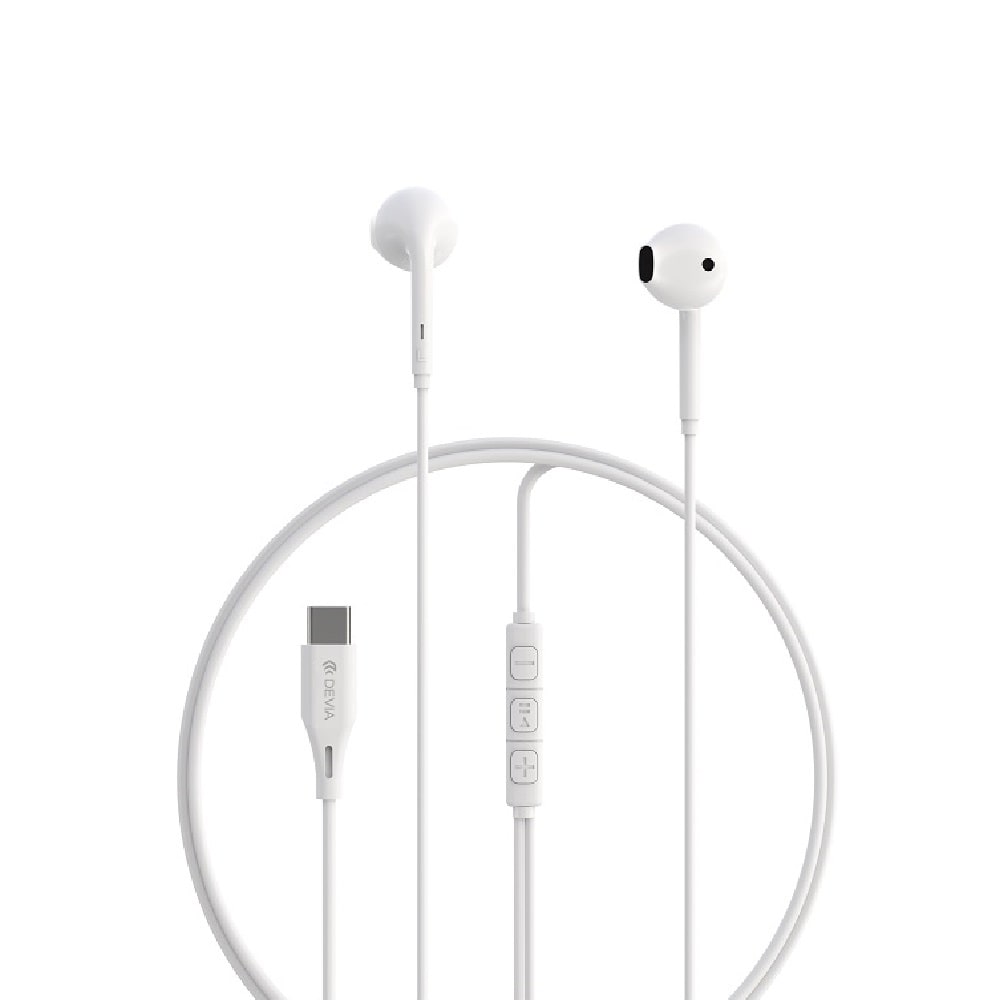 Devia Kintone A3 Headset med USB-C - Hvid