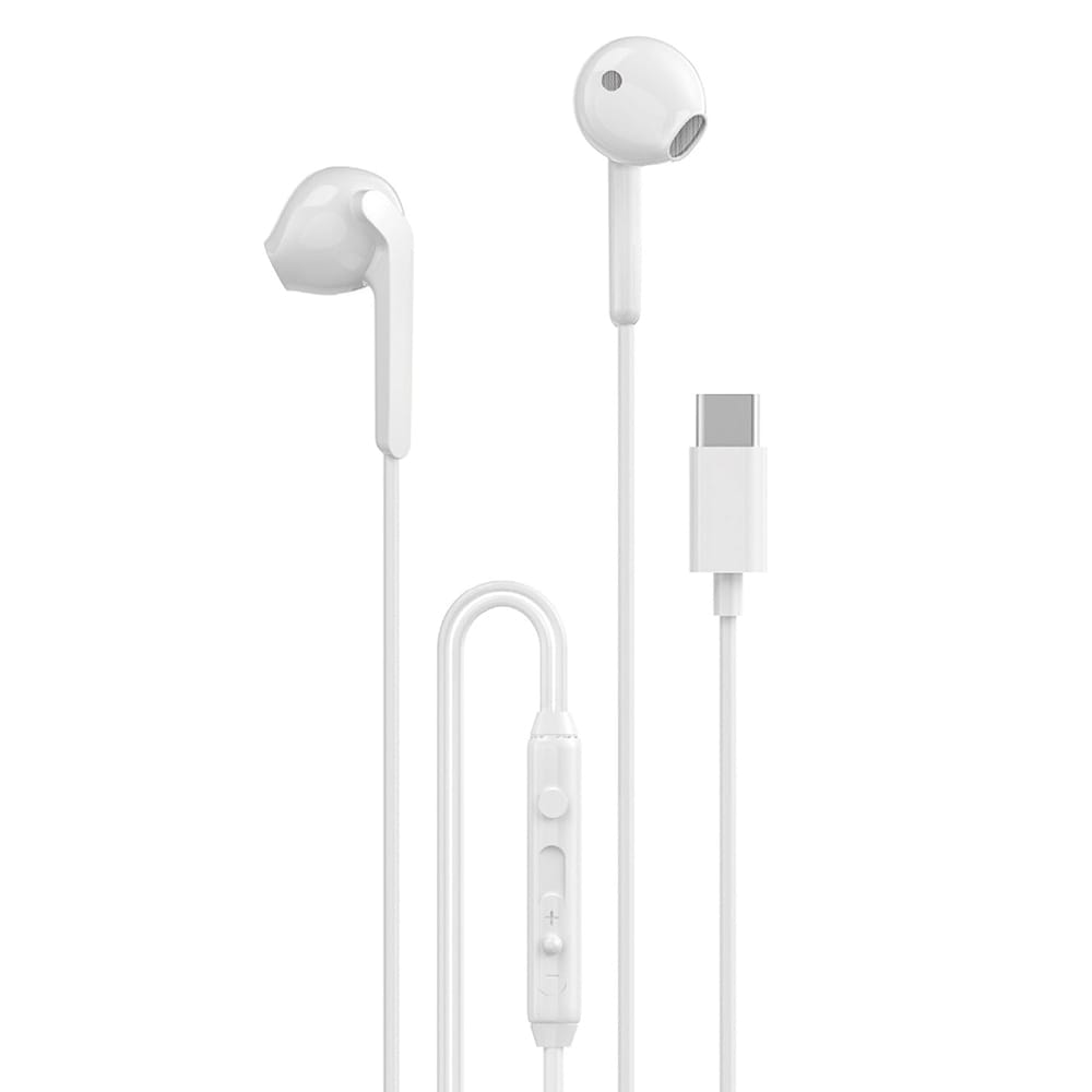 Dudao X3C In-Ear Headset med USB-C - Hvid