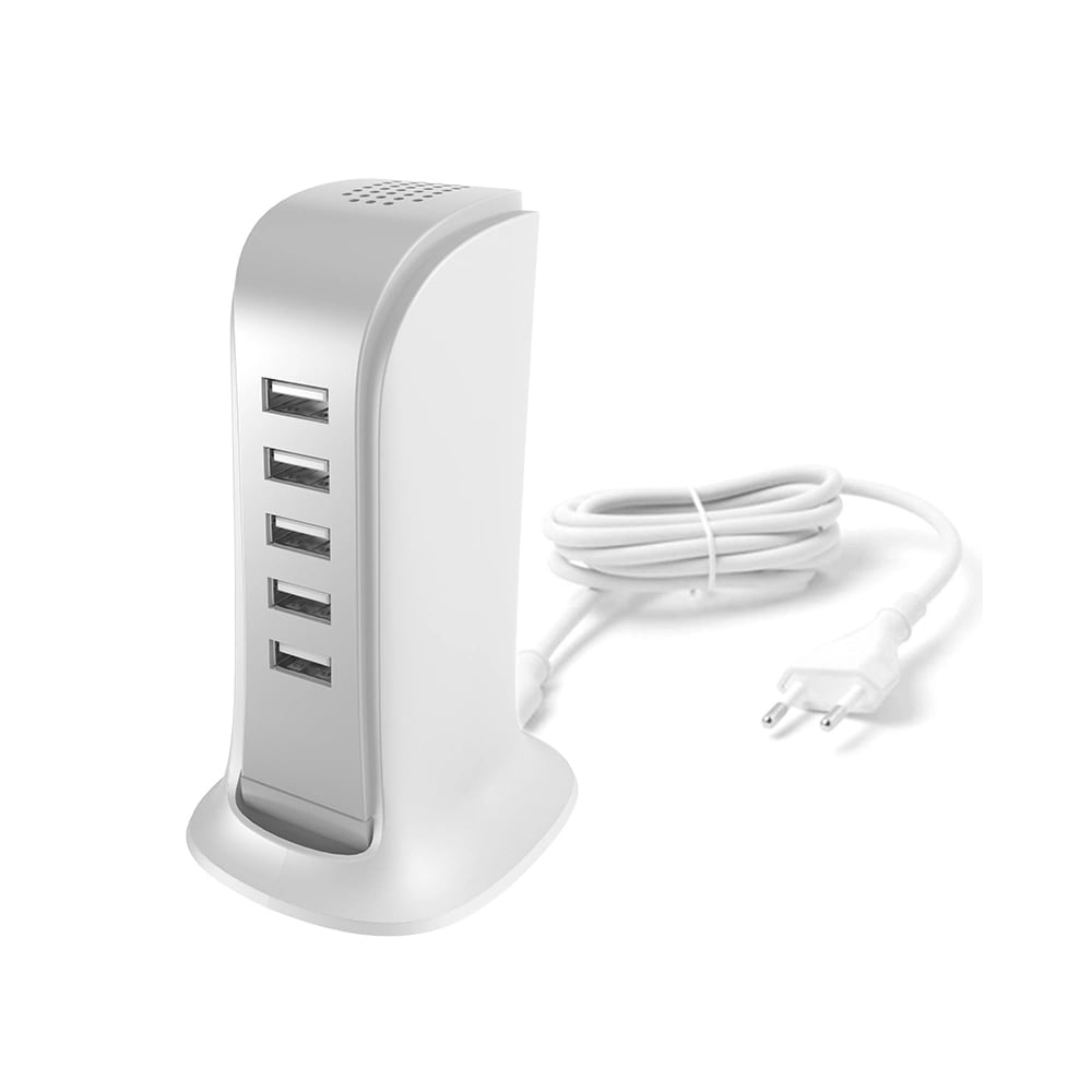 Dudao ladestation med 5 USB-porte og 25W effekt