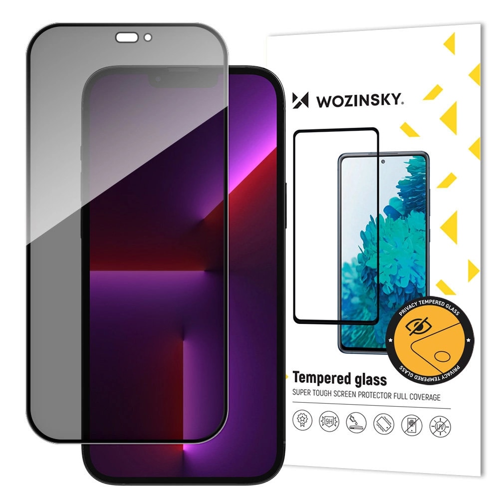 Wozinsky Privacy Hardened Screen Protector til iPhone 15 Plus