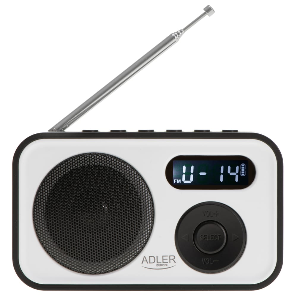 Adler FM-radio med PPL og LCD-display