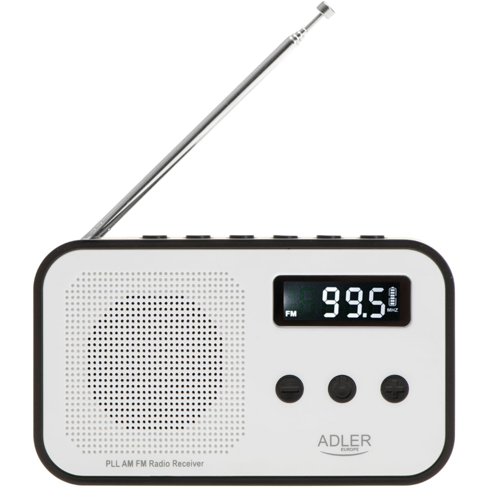 Adler FM-radio med PPL og LCD-display