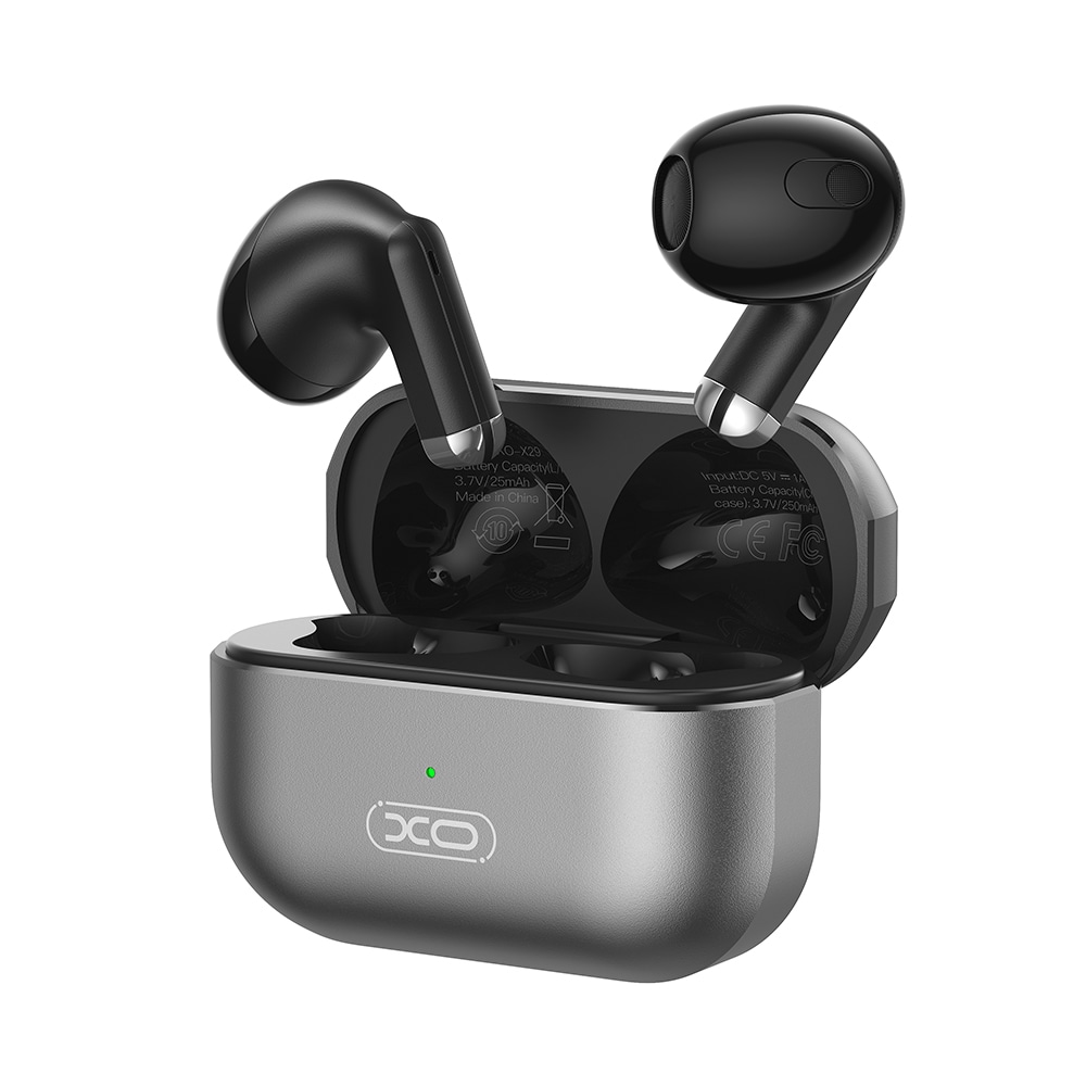 XO In-Ear TWS Bluetooth-headset med opladningsetui og Bluetooth 5.3 - Svart