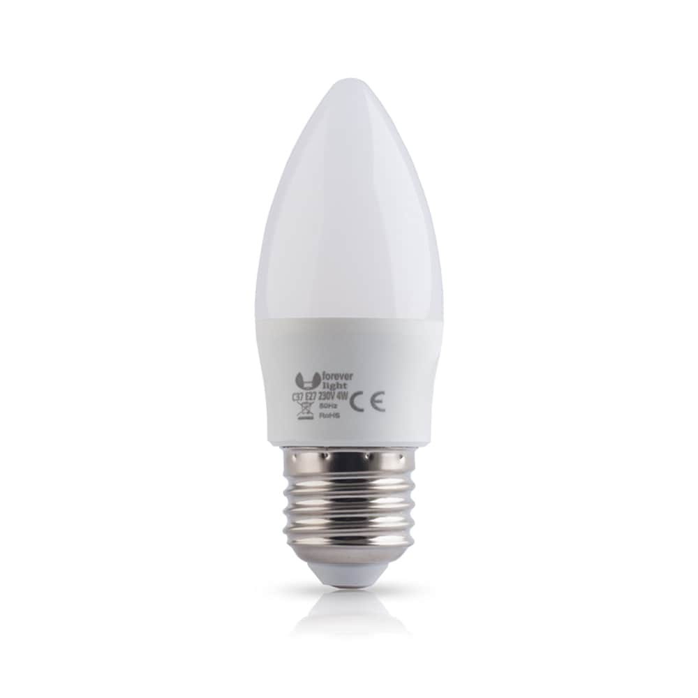 LED-pære E27 C37 6W 4500K 480 lm