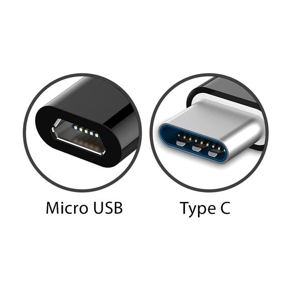 Adapter til Micro-USB - sølv - Køb