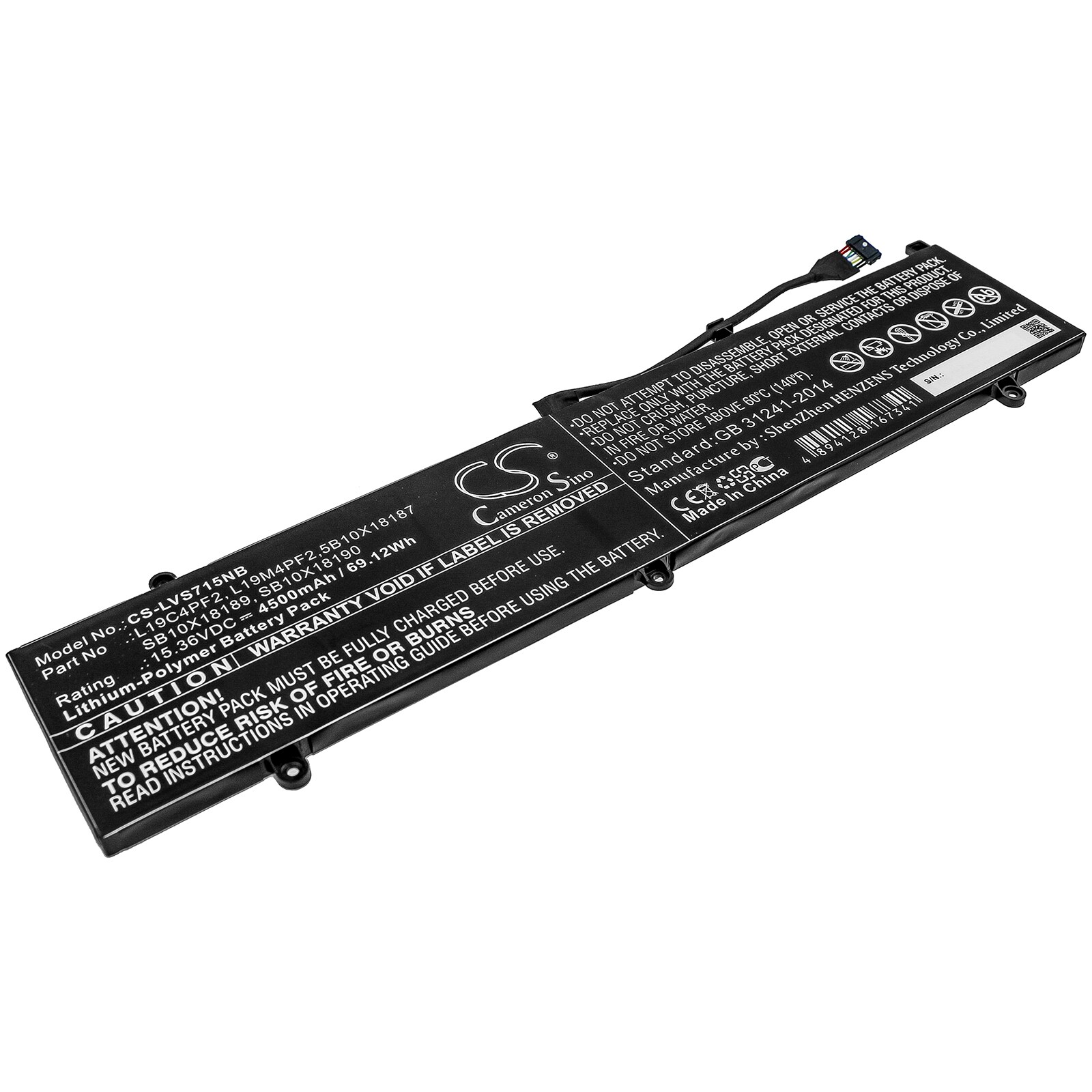 Batteri til bærbar computer Lenovo Yoga Slim 7 15,Yoga Slim 7-15IMH05