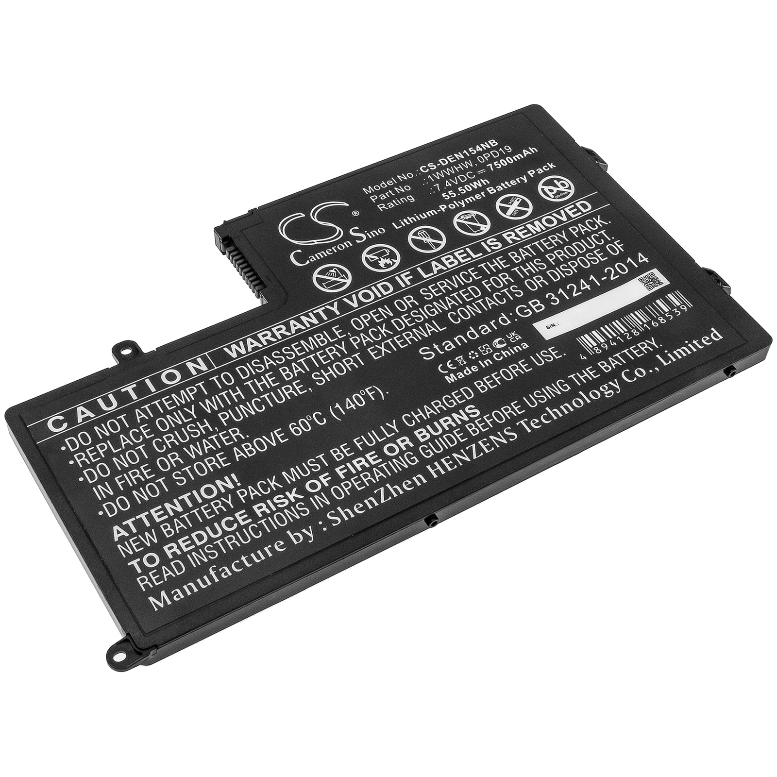 Batteri til notebook, laptop til DELL INS15-5565-D1945A, INSPIRON INS15LD-4528B og andre