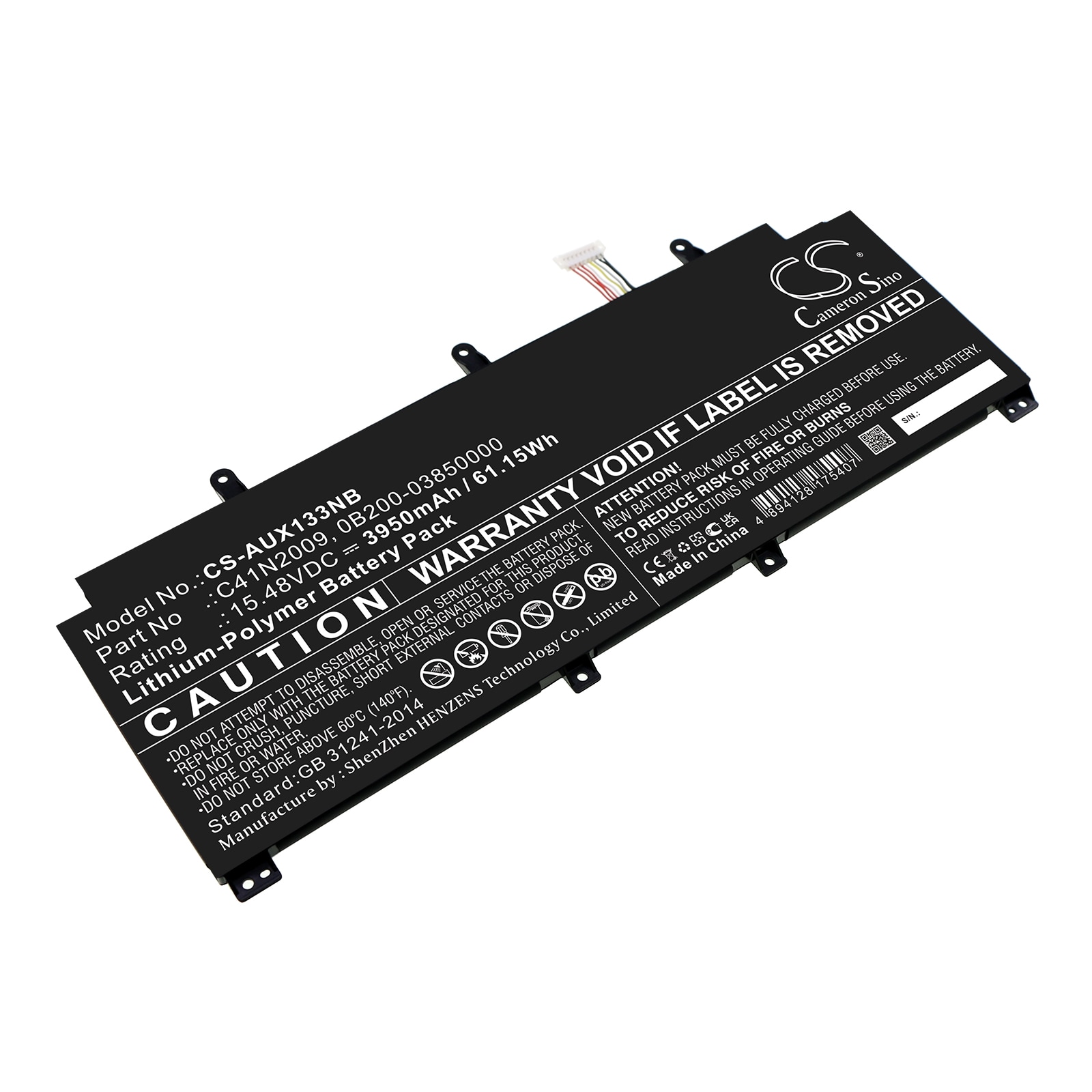 Erstatningsbatteri til notebook og laptop