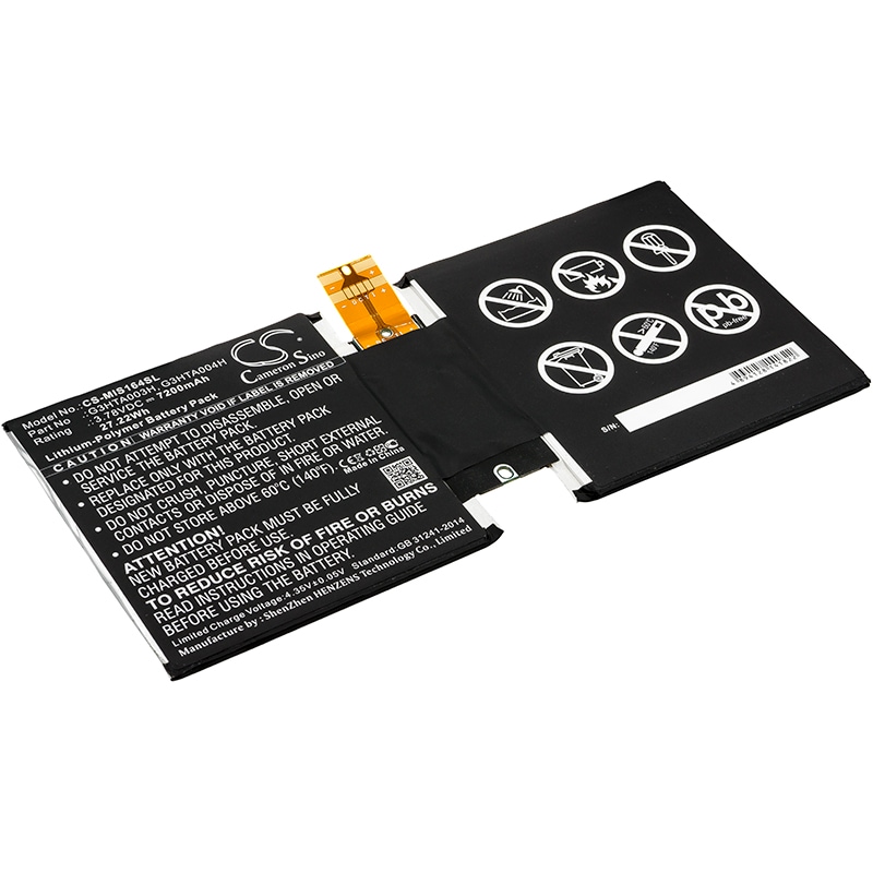 Batteri til tablet til Microsoft Surface 3 10.8", Surface 3 1645, MSK-1645