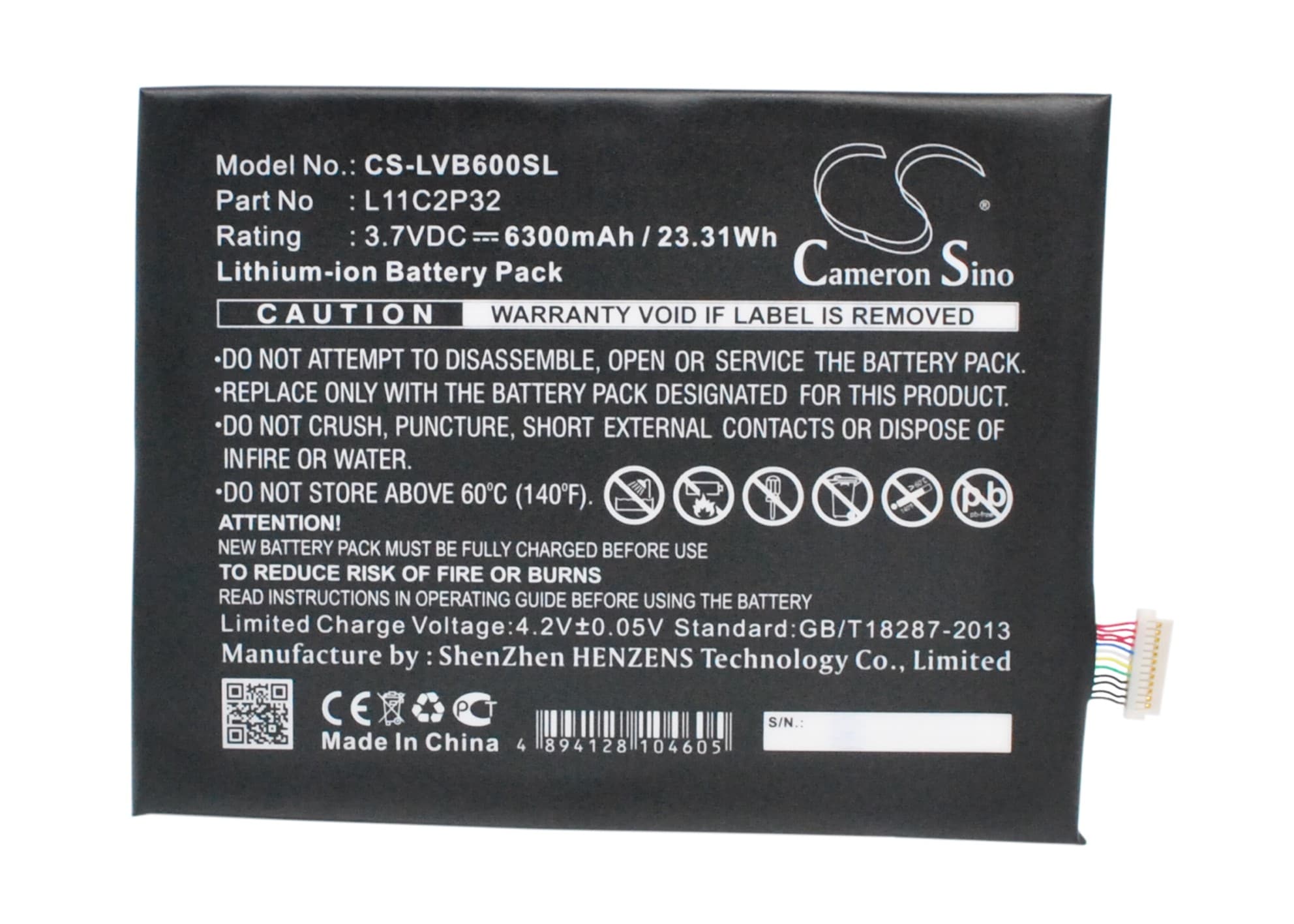 Batteri til tablet til Lenovo IdeaPad S6000, IdeaPad S6000F, IdeaPad S6000L og andre.