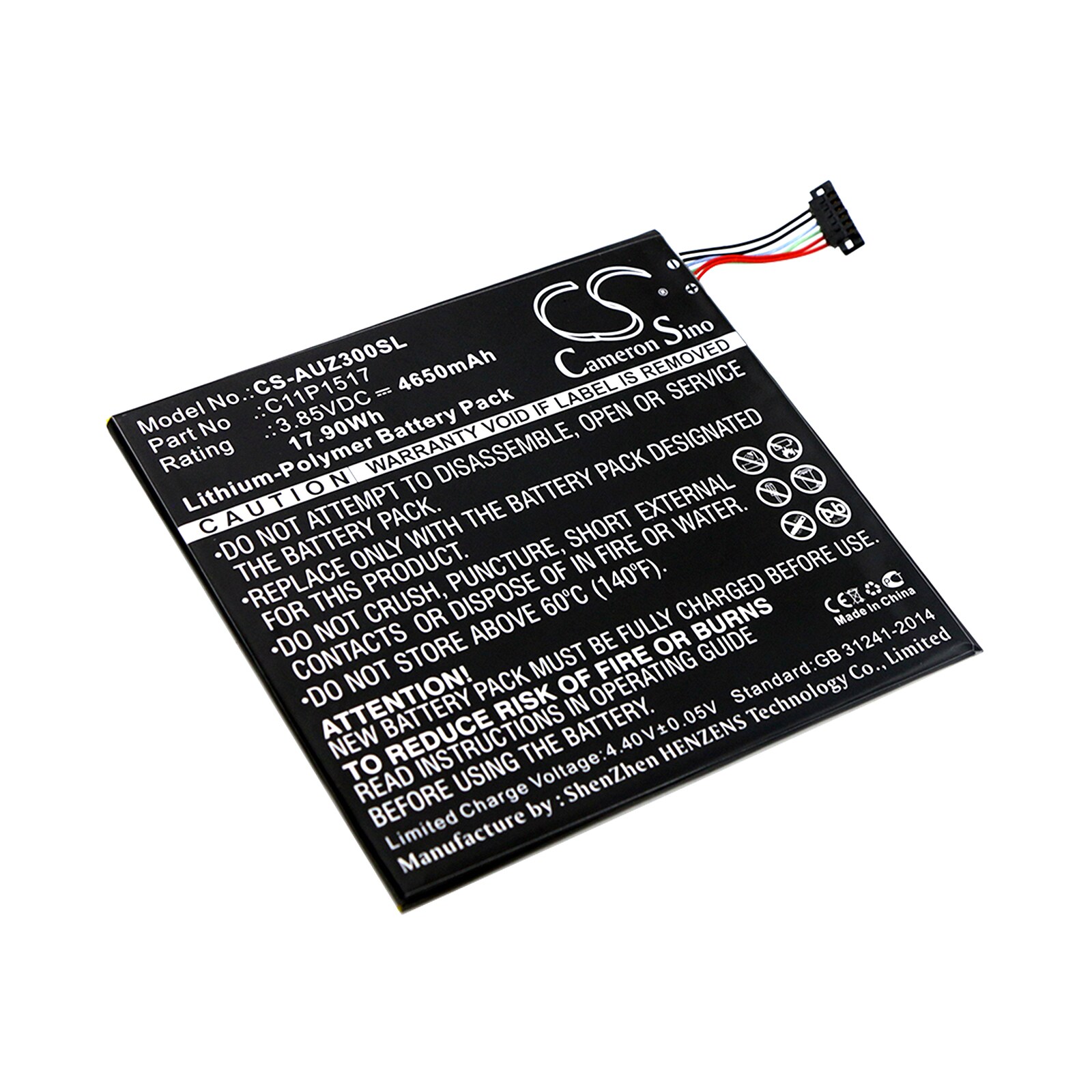 Batteri til tablet til Asus ZenPad C 7.0 P01Z, ZenPad 10 Z300CNL, ZenPad Z300CNL og andre.