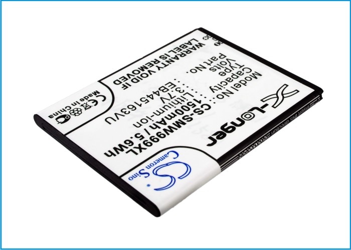 Batteri til SmartPhone, Mobil til Samsung SGH-W999, SCH-W999, GT-S7530 og andre.